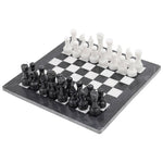 15" Black and White Chess Set (With Storage Box)