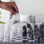 Black and White Signature 15 Inches Premium Quality Marble Chess Set