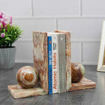 Book Holder - Marble Bookends L shape Design