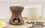 Marble Butter Warmer For Melting Chocolate & Seafood For Parties