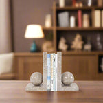 Book Holder - Marble Bookends L shape Design