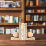 Book Holder - Marble Bookends L shape Design