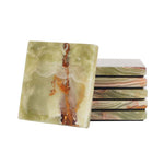 Marble Coaster Plates Set - Square