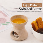 Marble Butter Warmer For Melting Chocolate & Seafood For Parties