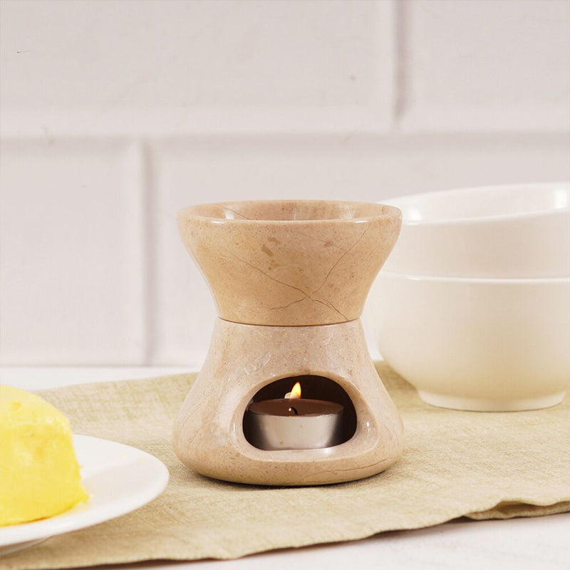 Marble Butter Warmer For Melting Chocolate & Seafood For Parties