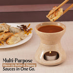 Marble Butter Warmer For Melting Chocolate & Seafood For Parties