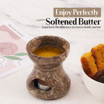 Marble Butter Warmer For Melting Chocolate & Seafood For Parties