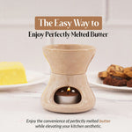 Marble Butter Warmer For Melting Chocolate & Seafood For Parties