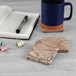 Marble Coaster Plates Set - Square