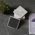 Marble Coaster Plates Set - Square