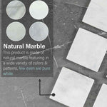 Marble Coaster Plates Set - Square