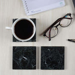 Marble Coaster Plates Set - Square