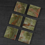 Marble Coaster Plates Set - Square