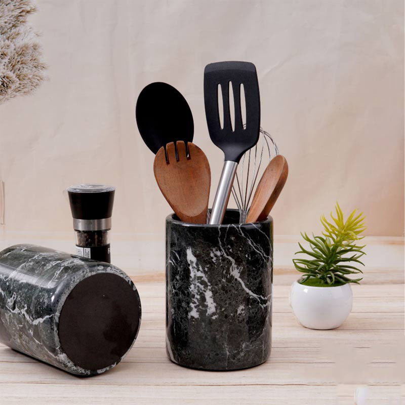 Handcrafted Marble Utensil Holder